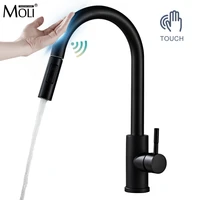 moli smart touchless kitchen faucets crane pull out chromeblack tap for kitchen single hole pull down sink induction mixer