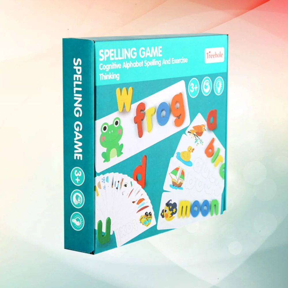 

1 Set Spelling Words Game 26 English Alphabet Early Learning Cognitive Tool Word Spelling Exercises Supplies Educational Playthi