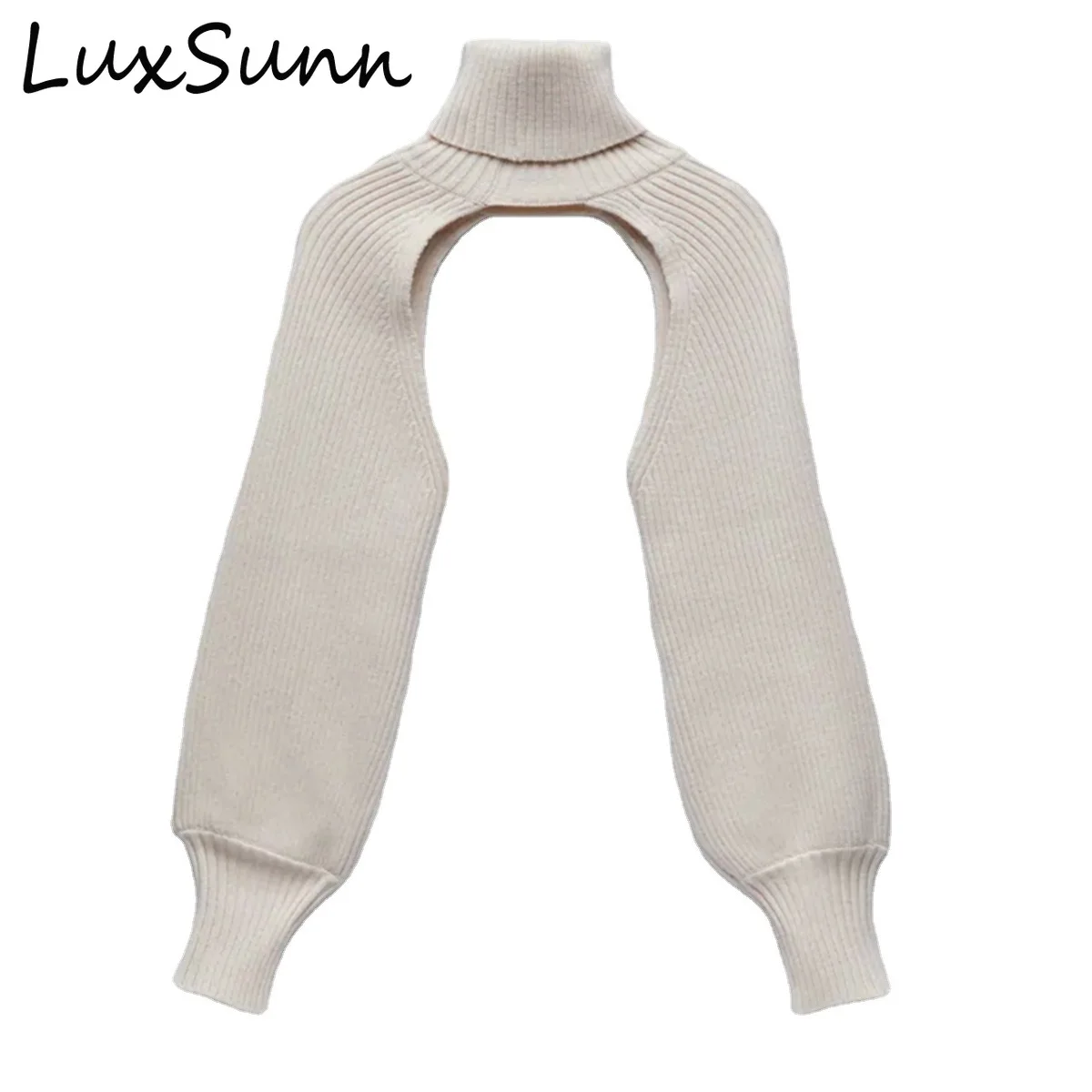 

Women Turtleneck Lantern Sleeve Woolen Sleeves Solid Color Sweater woman sweaters