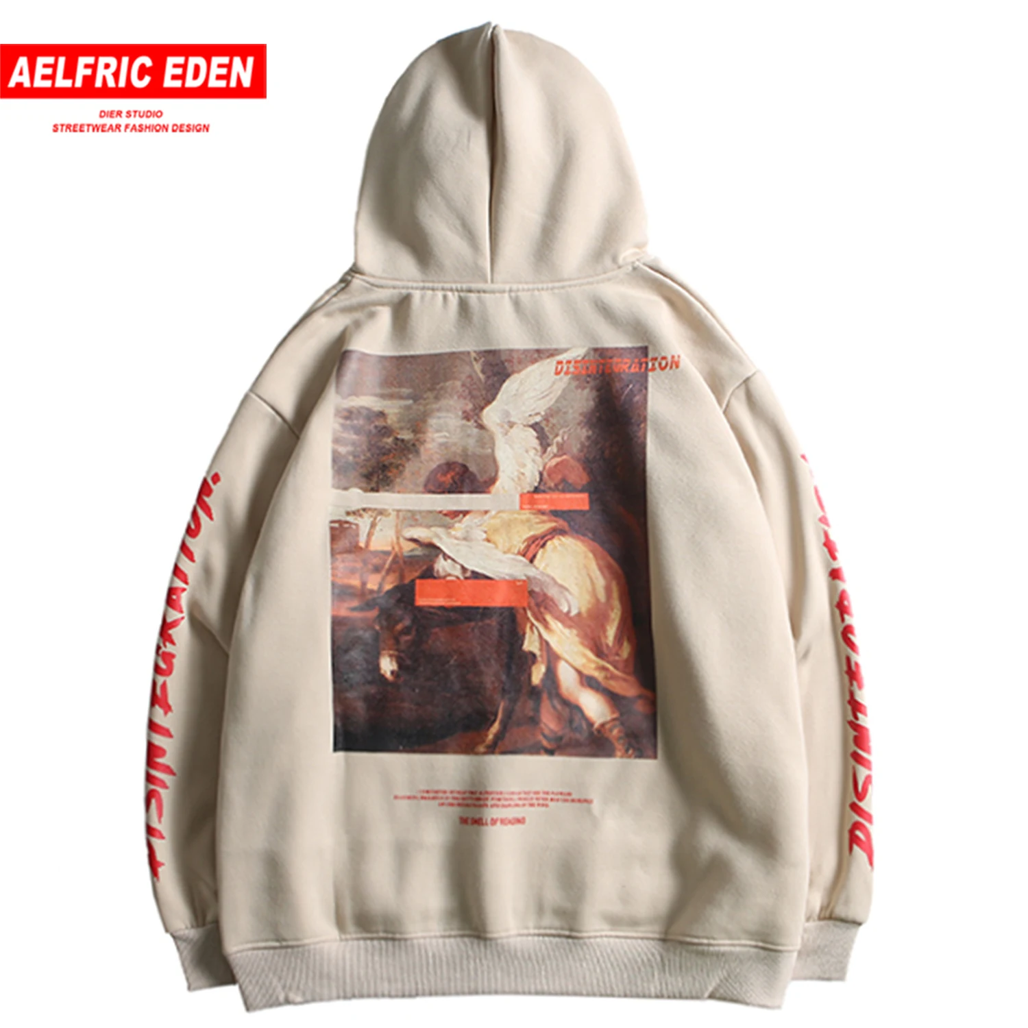 Aelfric Eden винтажные мужские толстовки с капюшоном и принтом осень 2019 Harajuku