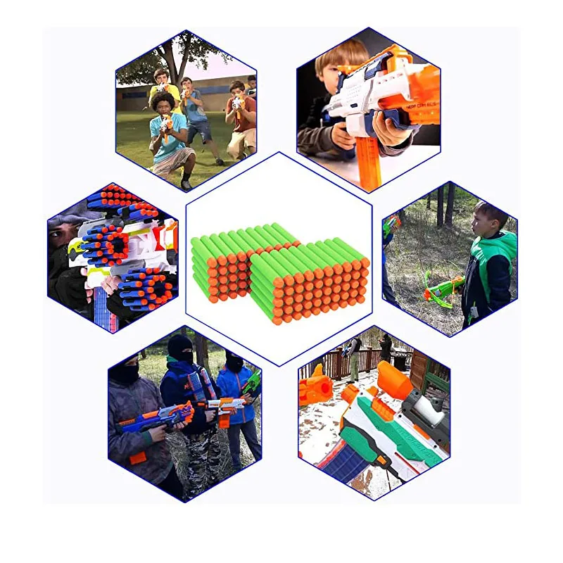 7 2 см Твердые запасные дротики из пеноматериала для Nerf N-Strike элитная Серия