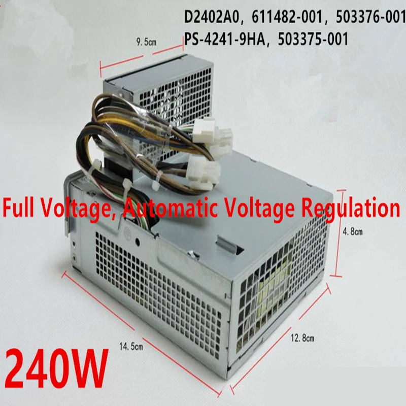 Новый оригинальный блок питания для HP Compaq Z200 4000 6000 6005 6200 8000 8100 240 Вт D2402A0 611482-001