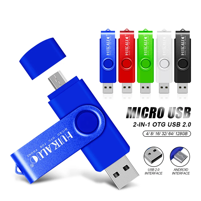 Красочный OTG USB флэш накопитель высокоскоростной Usb 2 0 128 Гб 64 ГБ 32 16 в 1 Micro карта