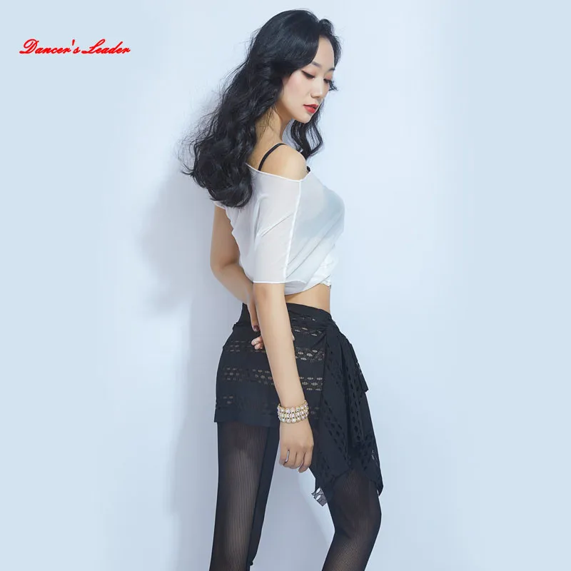 

Belly Dance Clothing Apring 2020 New Wild Shirt High Elastic JumpsuitBlack And White suit belly Dance Costume Workout Clothes