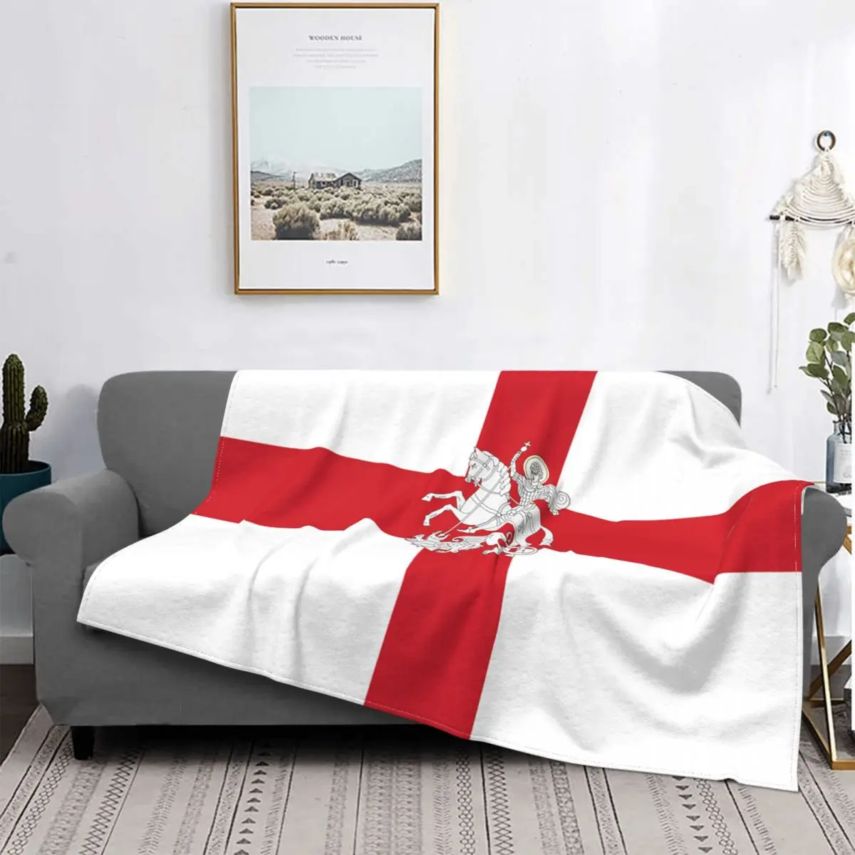 

Alt. Flag Of Georgia Blankets Coral Fleece Plush Summer Multi-function Lightweight Throw Blankets for Bed Travel Quilt