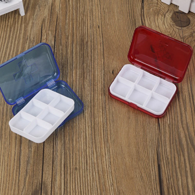 6 / 4 сетки портативная упаковка одна неделя путешествия носить медицина