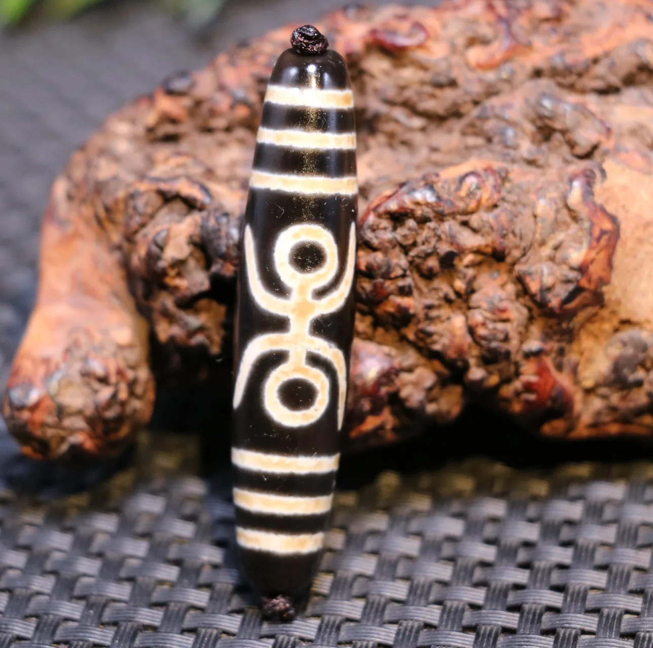 Волшебная сила энергия тибетский старый агат черно-белая гвирена таiren