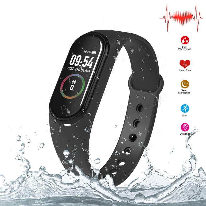 Смарт-часы M4 для мужчин и женщин спортивные фитнес-браслет монитор смарт-браслет