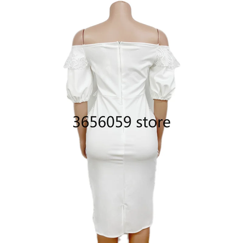 Африканские платья для женщин белое рождественское облегающее платье Дашики