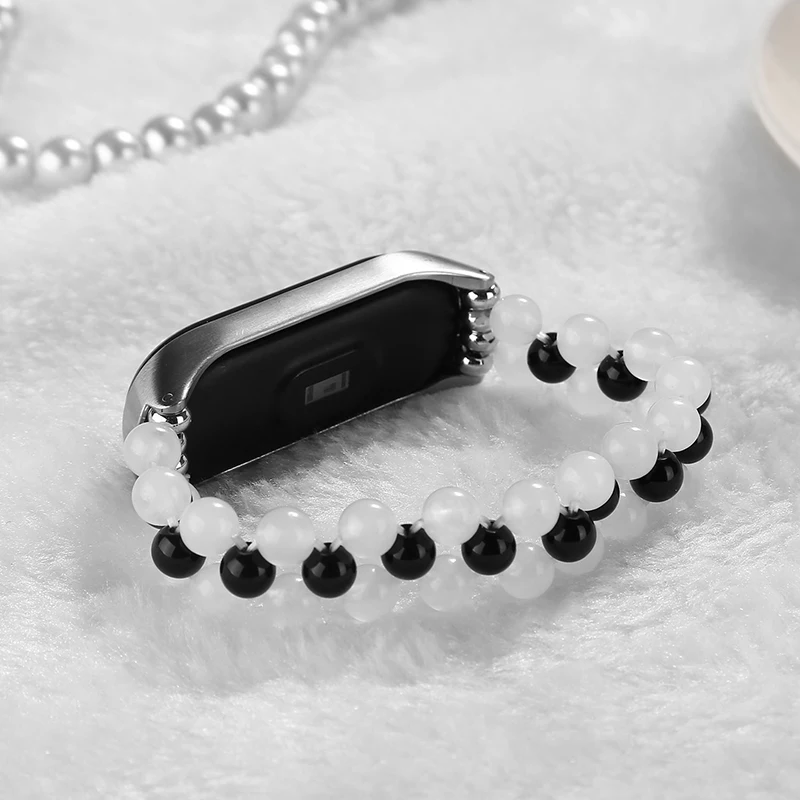Женский браслет на запястье для Xiaomi Miband 4 3 ремешок агатовый Кристалл Ювелирный Стиль montre femme браслет Correas De Reloj Miband 4