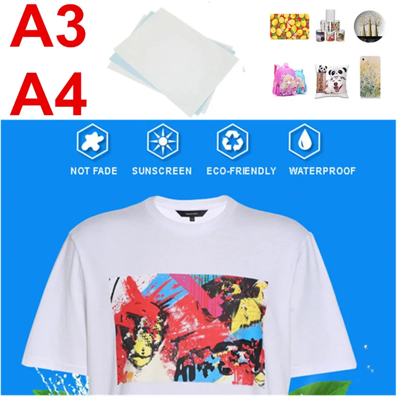 

A3/A4 Sublimation heat transfer paper for Any Inkjet Printer with Sublimation Ink