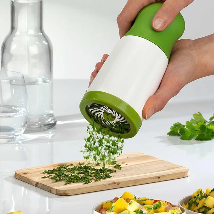 

Herb Grinder Coriander Chopper Handhold Manual Herb Spice Mill Vegetable Choppers Grinding Kitchen Tools