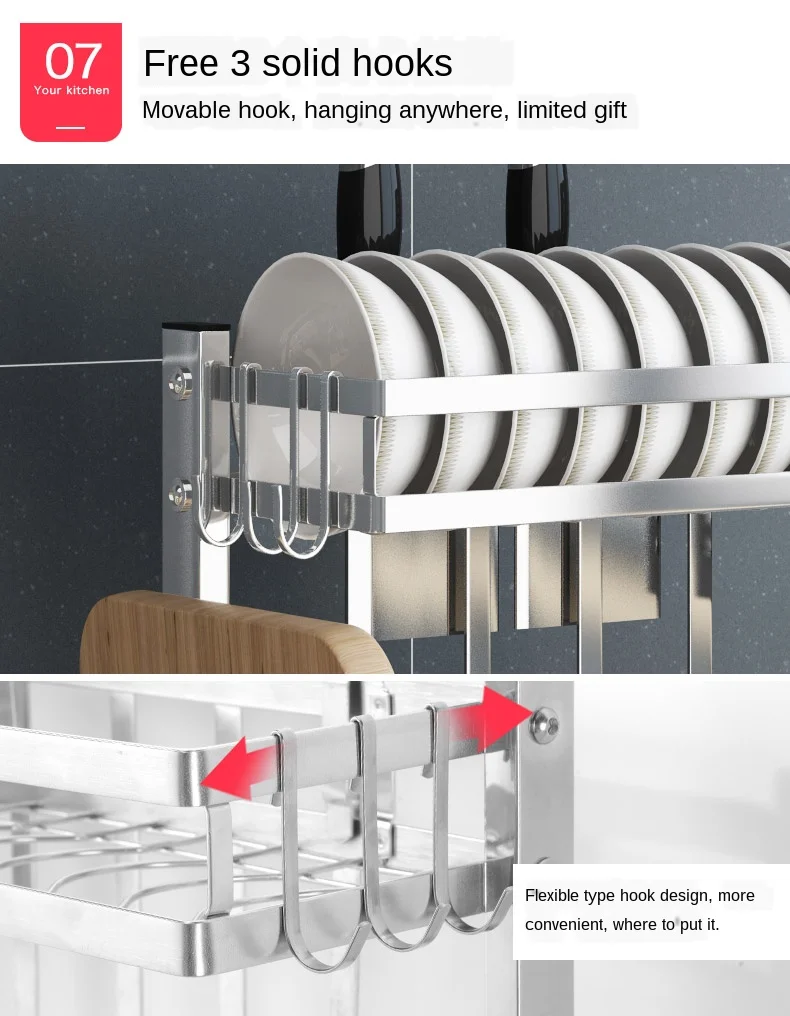 304 полка для посуды из нержавеющей стали сливная кухонные полки сушилка палочек