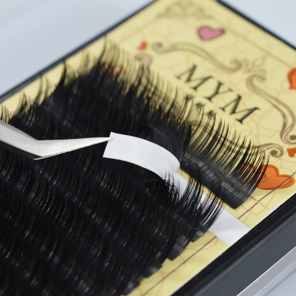 Накладные ресницы из искусственного меха норки 16 рядов в чехле мягкие шелковые
