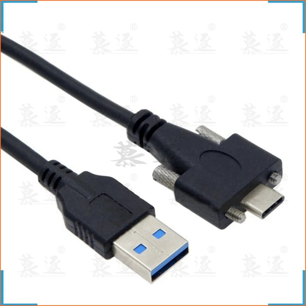 4 фута стандарт USB3.0 USB 3 0 A папа к 1 type c USB-c type-C с двумя винтами запирающий Мужской