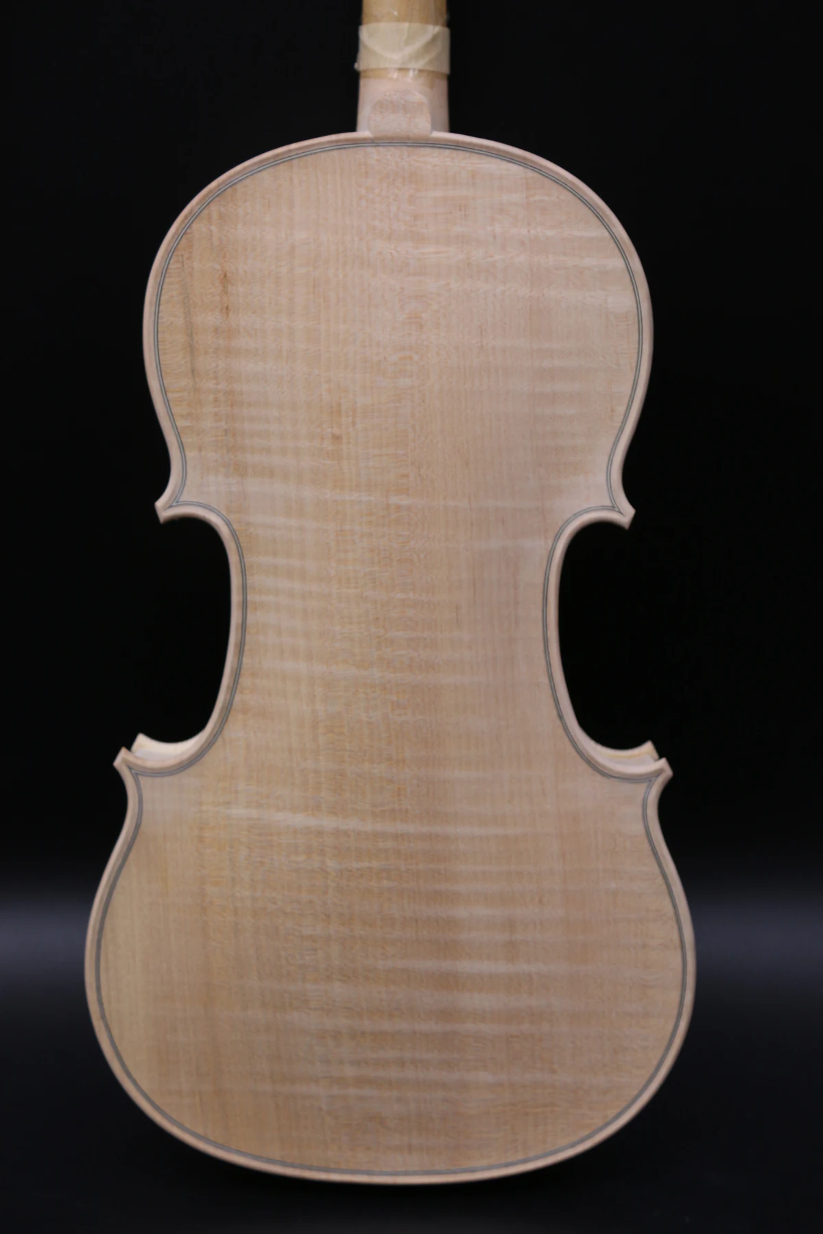 Недостроенная скрипка 4/4 полноразмерная белая с пламенем Кленовая ель дерево