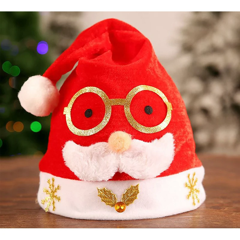Лидер продаж 13 видов конструкций рождественские шапки для взрослых детей