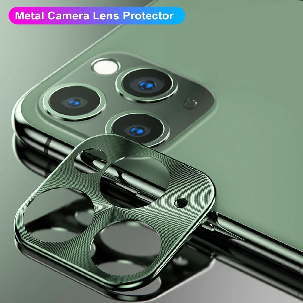 Защитное стекло для камеры iPhone 11 Pro Max закаленное металлическое защитное кольцо