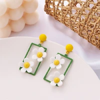 shangzhihua spring festival new flower earrings 2021 korean pop style fashion women for earrings jewelry wholesale party gifts