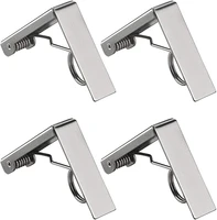 4pcs stainless steel tablecloth clip table cloth clamps holder for party wedding clips adjust to suit the thickness of table