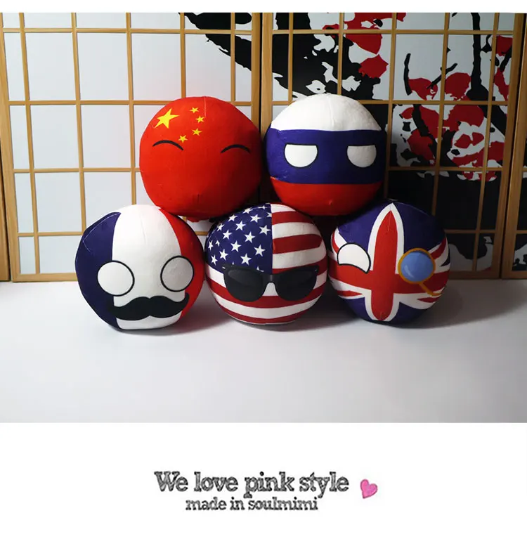 2021 Polandball плюшевые игрушки аниме земляной шарик короткая плюшевая кукла Польша