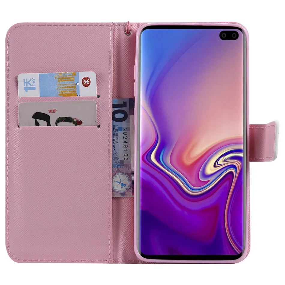 Для samsung Galaxy j3 j5 j7 A5 A3 j1 S5 S6 S7 край S8 S9 S10 плюс A20 A30 A40 A50 Капа флип чехол Кожаный чехол-бумажник с крышкой D06F