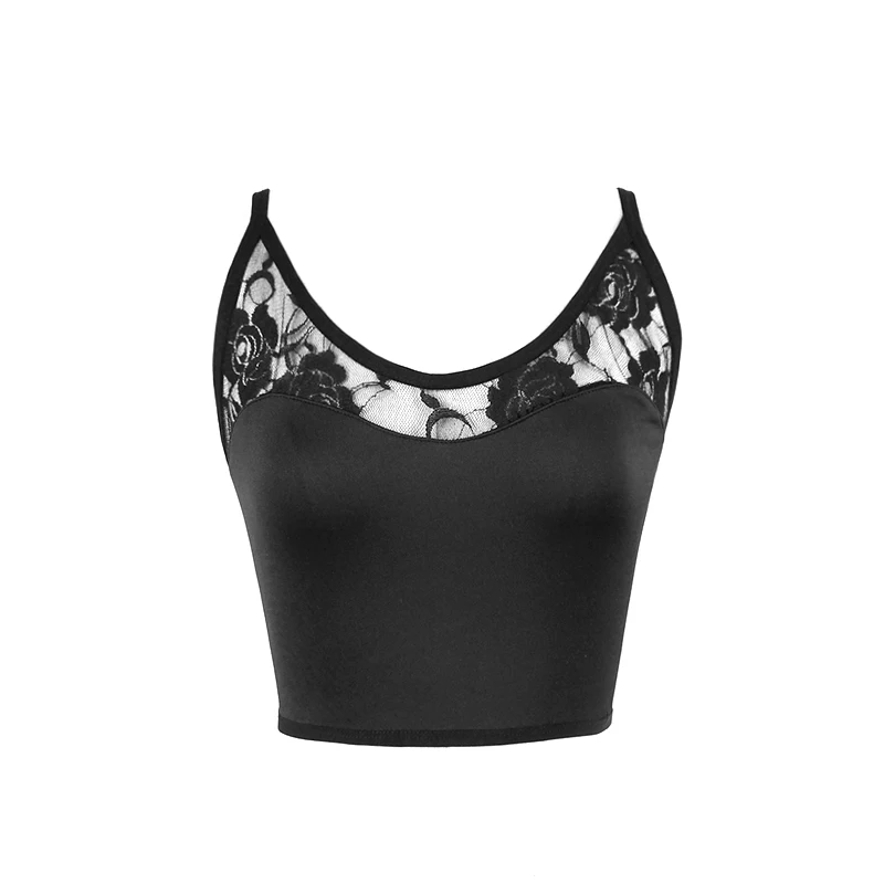 Tight Tops Casual Shirt Summer Beach Womens Ladies Sleeveless Scoop neck Solid Lace Blouse Slim fit Clubwear Sexy |