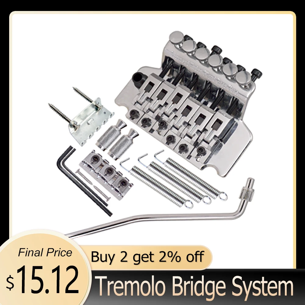 tremolo brücke system elektrische gitarre 6 string doppel rolle saitenhalter sattel für elektrische gitarre ersatz zink legierung material f