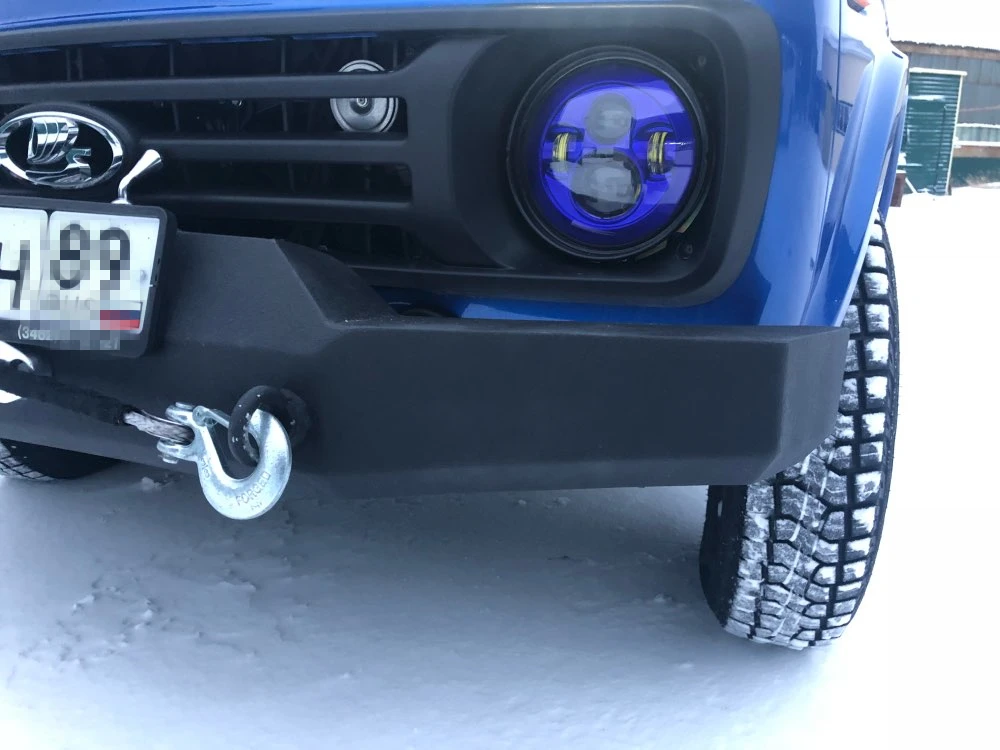 2 шт. Автомобильные светодиодные фары 7 дюймов H4 80 Вт синие фары для Jeep Wrangler JK CJ/Wrangler TJ для Suzuki Samurai Lada 4x4 urban Niva