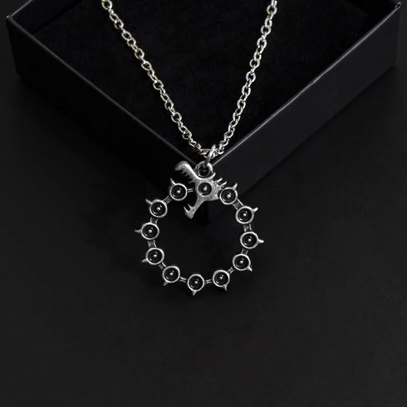 Ожерелье с драконом из аниме Семь смертных грехов металлическое колье подвеской