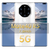 mate40 rs 7 3 inch smartphone 16gb512gb global version 6800mah 2450mp mobile phone deca core dual sim face id unlock android11
