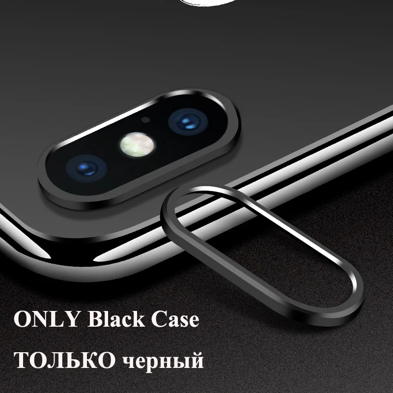 Only Black Ring Для Xiaomi mi 9 mi 9 SE Защитная пленка для объектива камеры из закаленного стекла Защитная пленка для объектива камеры чехол с металлическим кольцом - Цвет: Only Black Ring