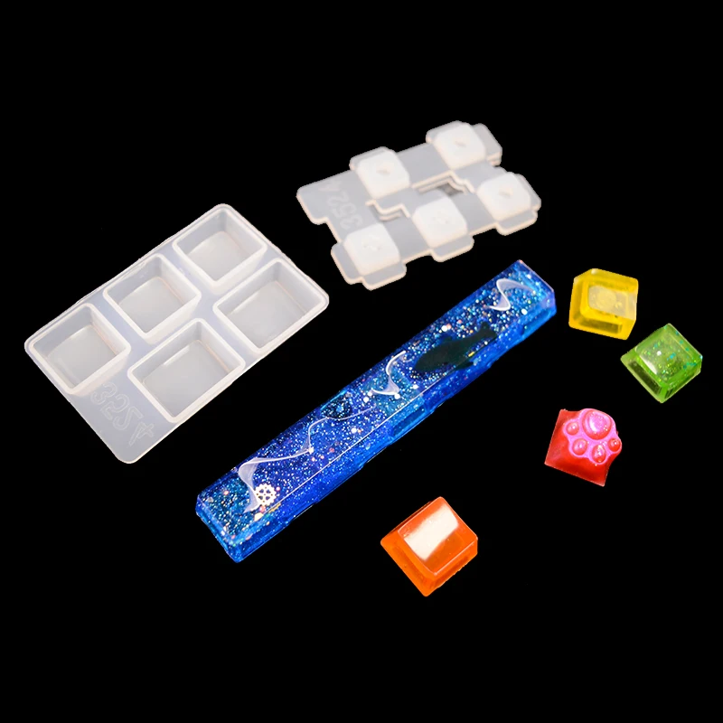 

Keycap Molds Silicone kit, Handmade Crystal Resin Molds for Key Caps of Gaming Keyboards Mechanical DIY Cute Cat Claw, Keycap S