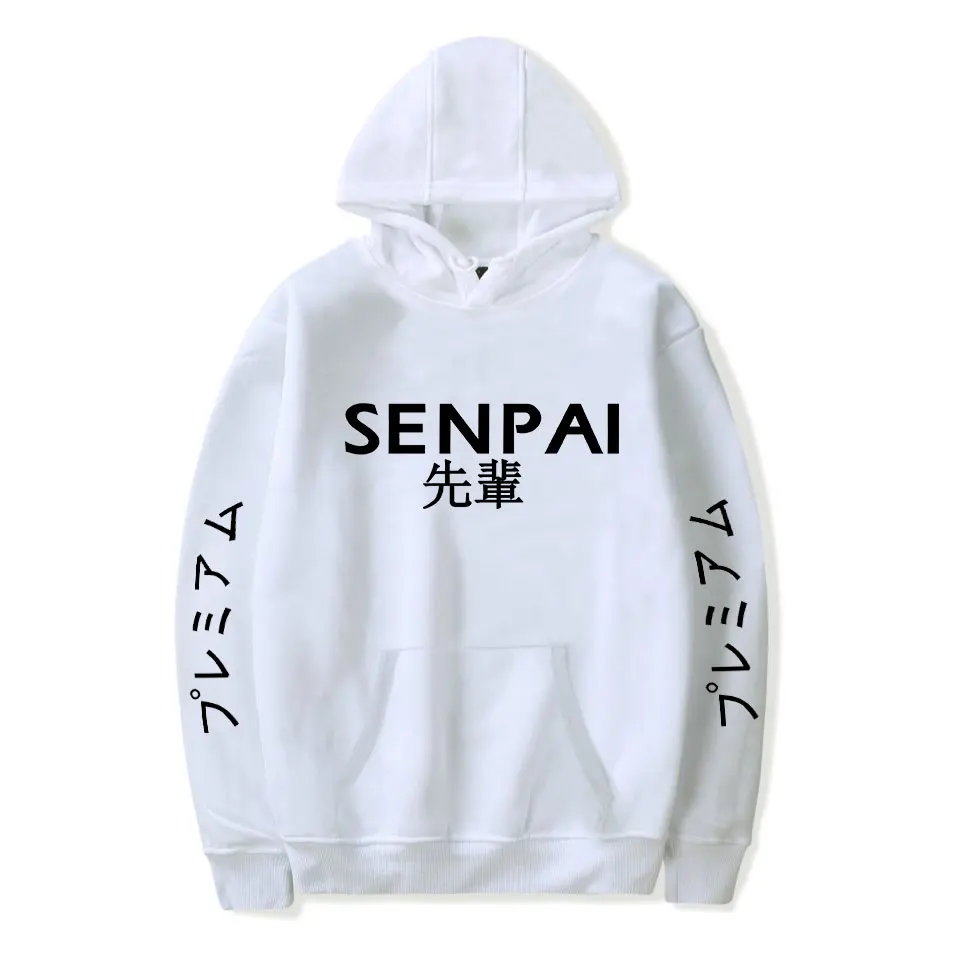 Новинка толстовка с капюшоном из японского аниме Senpai свитшот для мальчиков и