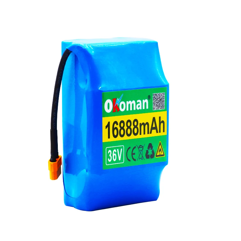 Оригинальный литий-ионный перезаряжаемый аккумулятор 10S2P 36 В 16888 мАч 16 Ач