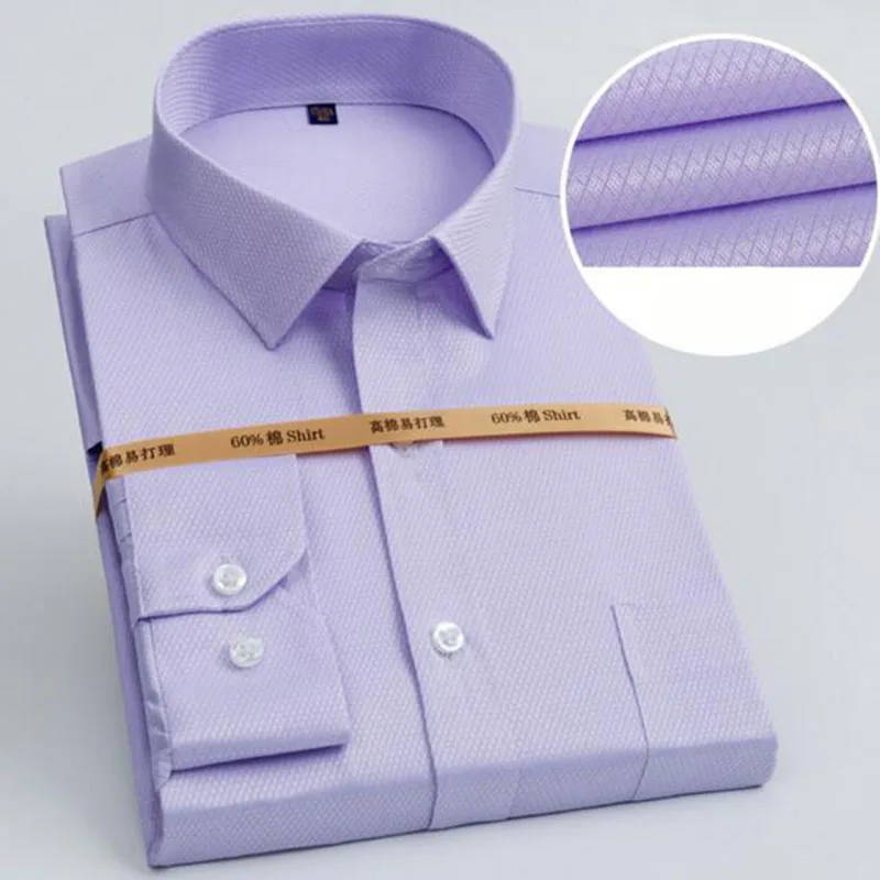 Модные мужские строгие рубашки Camisa дышащие удобные однобортные из ткани