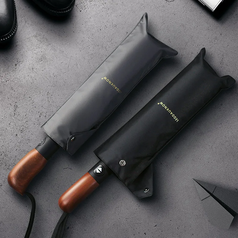 

Automatic Black Umbrella Parasol Vintage Strong Big Size Rain Umbrella Large Windproof Business Adults Sombrillas Umbrellas BH50