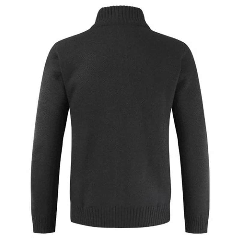 

2021 Autumn Winter New Men's Jacket Slim Fit Stand Collar Zipper Jacket Men Solid Cotton Thick Warm Jacket Men