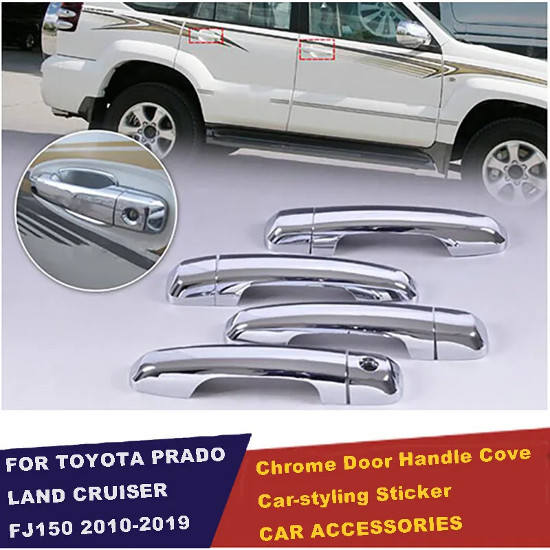 UBLUEE для Toyota Prado 150 Land Cruiser J150 2010 2019 LC150 2013 2015 хромированная крышка дверной ручки