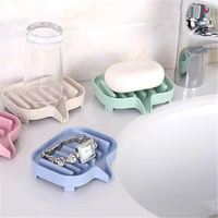 10PCS Multi-functional Portable Wheat straw Material Soap Dish Shower Case Holder Container Storage Box Drainable soap box