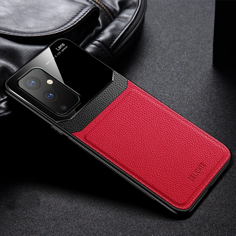 

Phone Case For Oneplus 9 Pro Leather PC Hard Shell For Oneplus 8T 7T Case Anti Drop Protective Sleeve