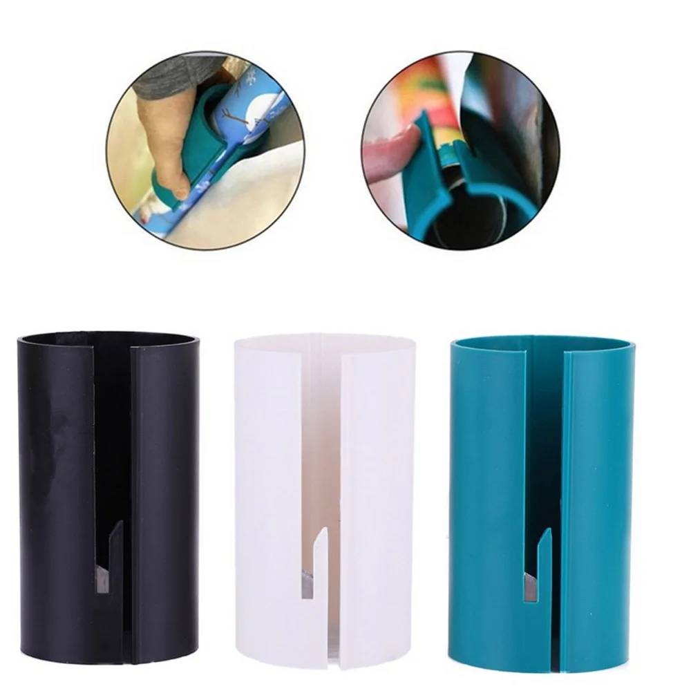 

10 Pack Sliding Wrapping Paper Cutter Cutting Tools Gift Wrap Paper Roll Cutter Cuts Die-Cut Prefect Line Single Time Christmas