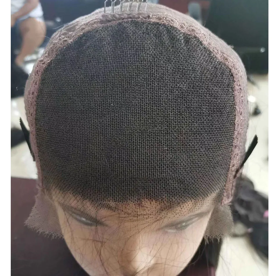 6X6 Кружева Закрытие Прямо мелодичный бразильский Реми парики из натуральных