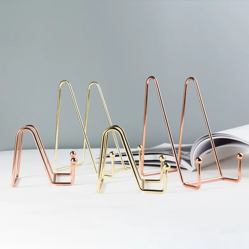 Простой держатель для планшета с поддержкой розового золота Складная стойка