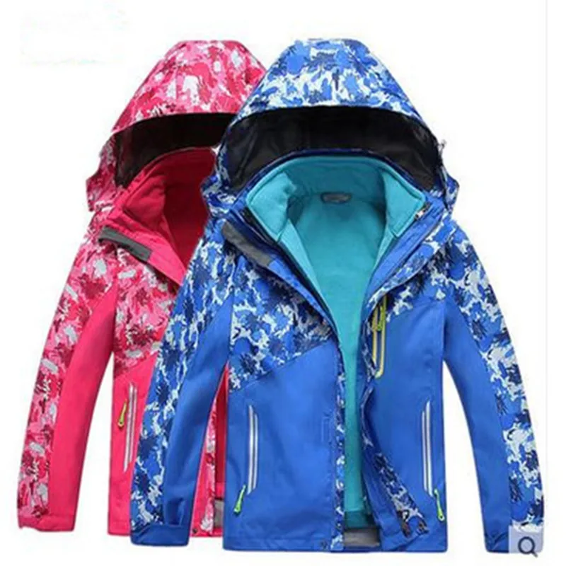 Детская зимняя водонепроницаемая ветрозащитная куртка для мальчиков и девочек
