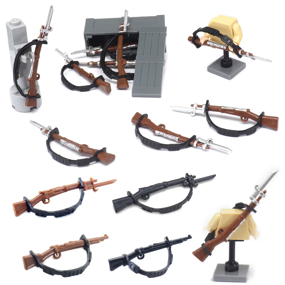 

Assembly WW2 Guns Belt Type 98 Weapons Building Block Moc Figures Firepower fighting Battlefield Model Child Christmas Gifts Toy