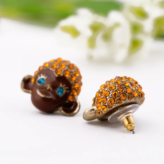 Винтажные серьги Стразы инкрустация модные новые ювелирные изделия с животными