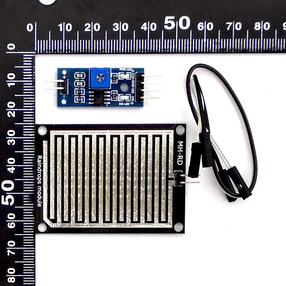 1 комплект модуль обнаружения дождевых капель датчика дождевой погоды влажности