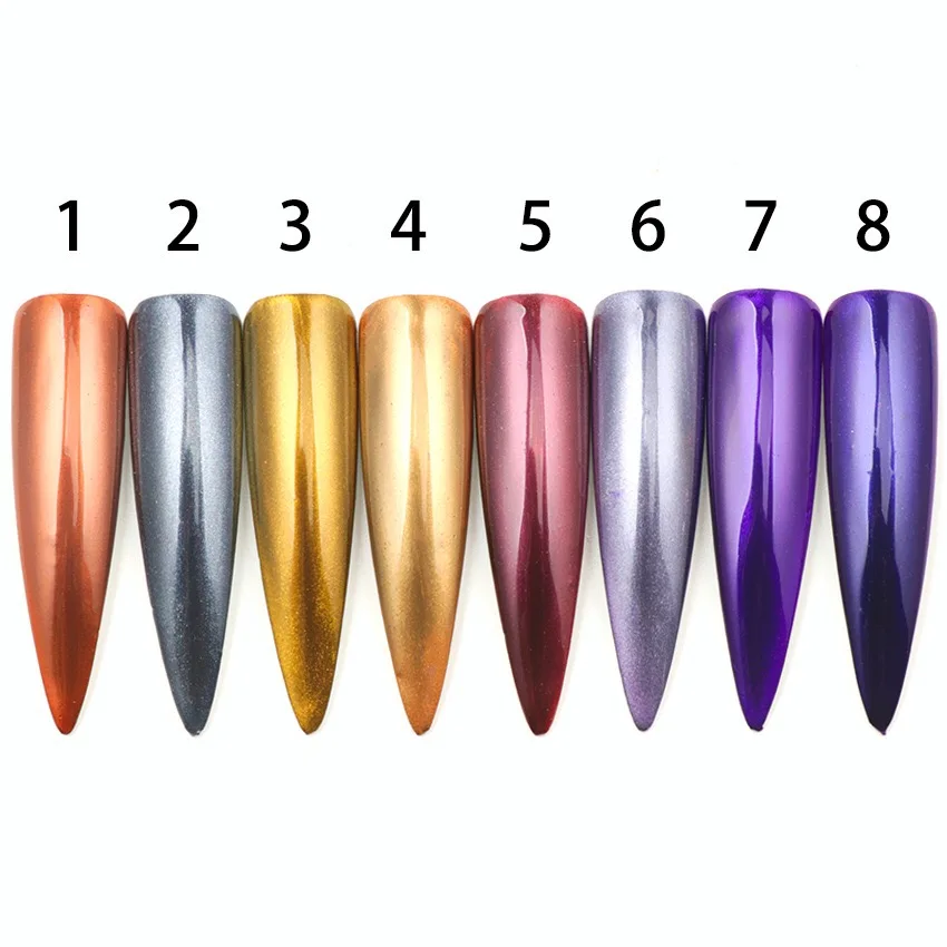 2g Блестящий Порошок для ногтей пигмент единорога хром порошок с зеркальным