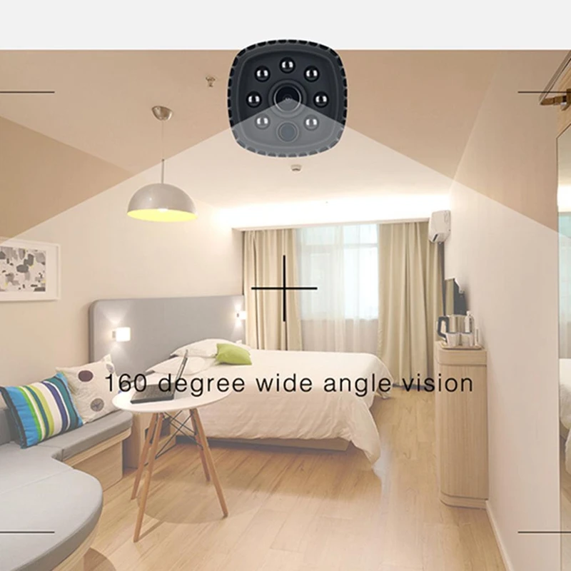 Домашняя беспроводная Wifi камера видеонаблюдения HD маленький мобильный телефон